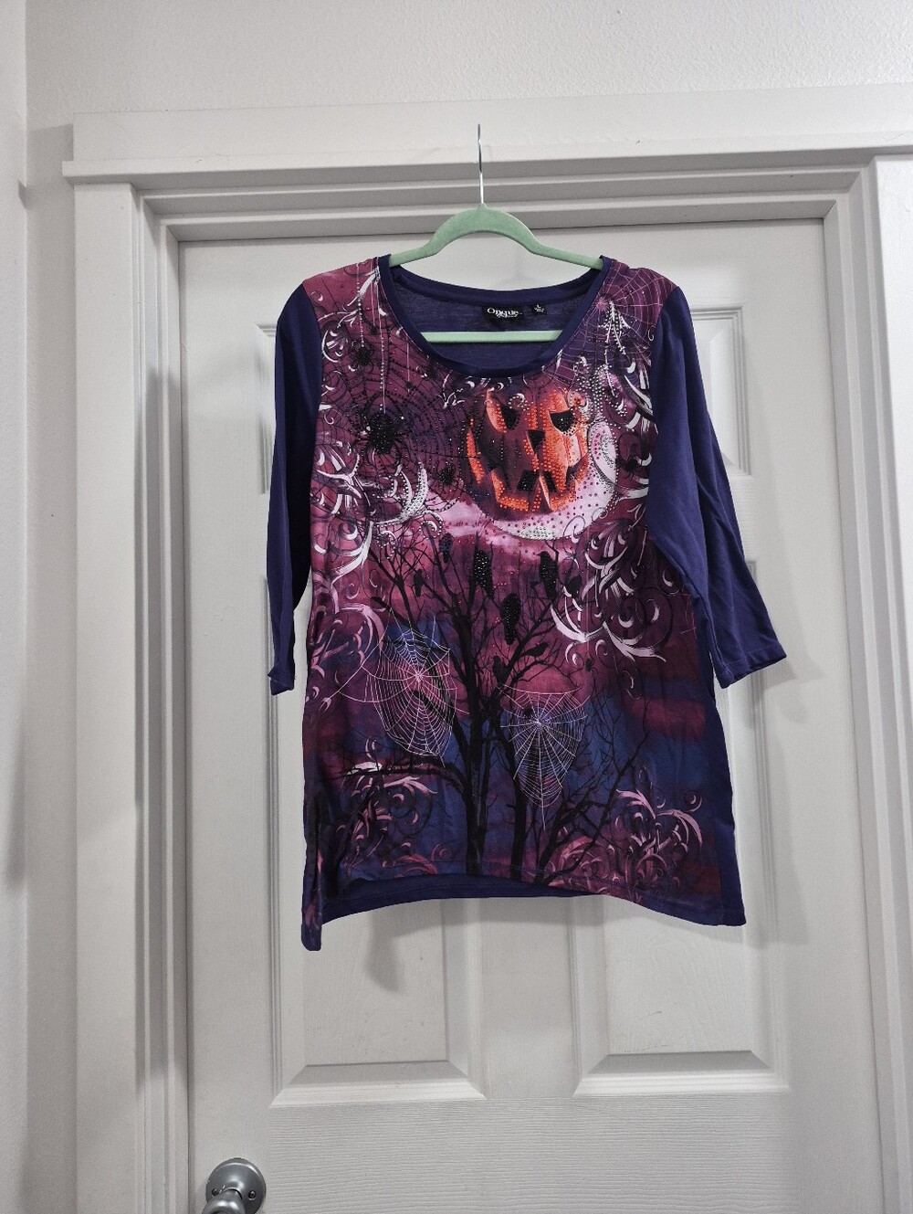 Kids Purple Halloween Pumpkin Graphic